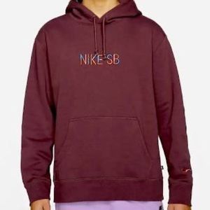 Maroon Nike hoodie from zumiez